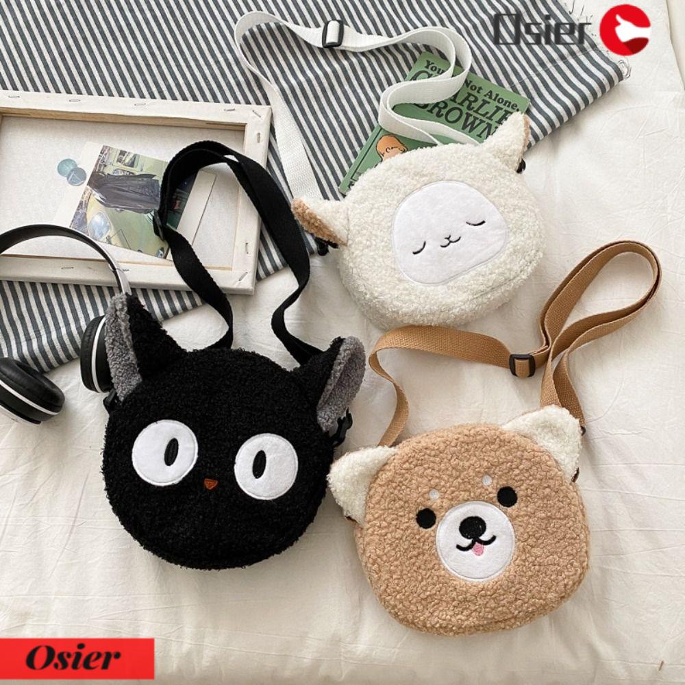 Túi Đựng Điện Thoại Đeo Chéo Phủ Lông Thời Trang Đáng Yêu OSIER1
