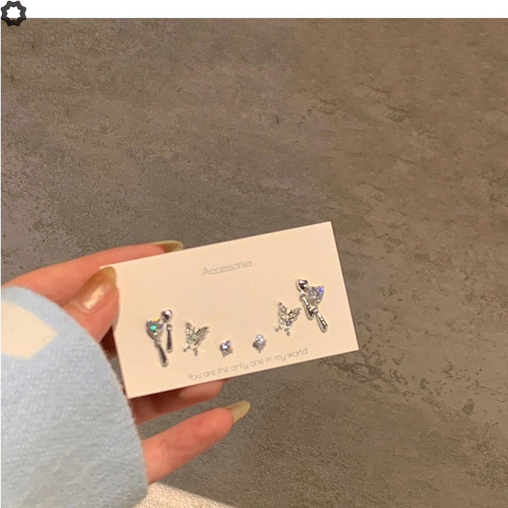 Set 6 bông tai CANDYGIRL thiết kế đa dạng phong cách mới cho nữ