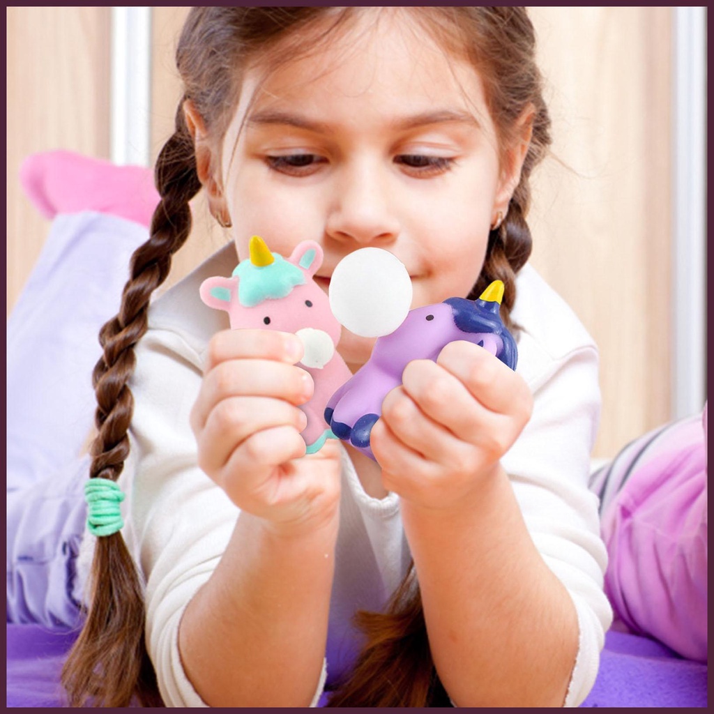 Đồ Chơi Xốp Squishy Giảm Stress Hình Kỳ Lân Dễ Thương Cho Bé
