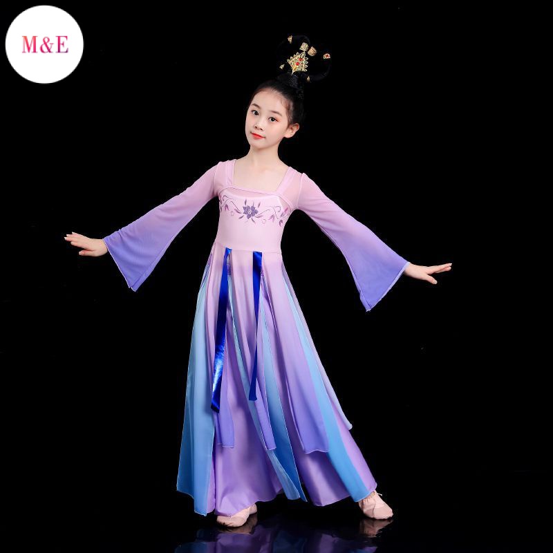 Trang Phục Múa Quạt Phong Cách Trung Hoa Cổ Điển Trung Hoa Mới 2023 Cho Bé Gái