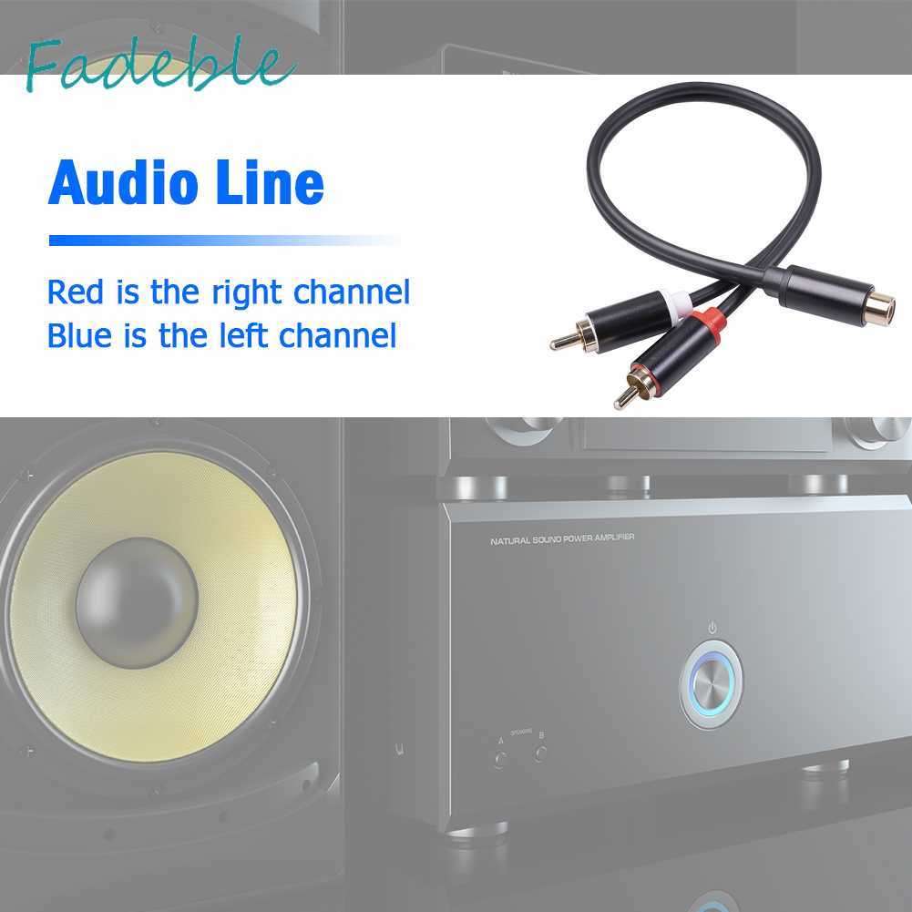 Cáp KếT NốI Chữ Y Mạ VàNg 1 RCA Sang 2 RCA 29cm
