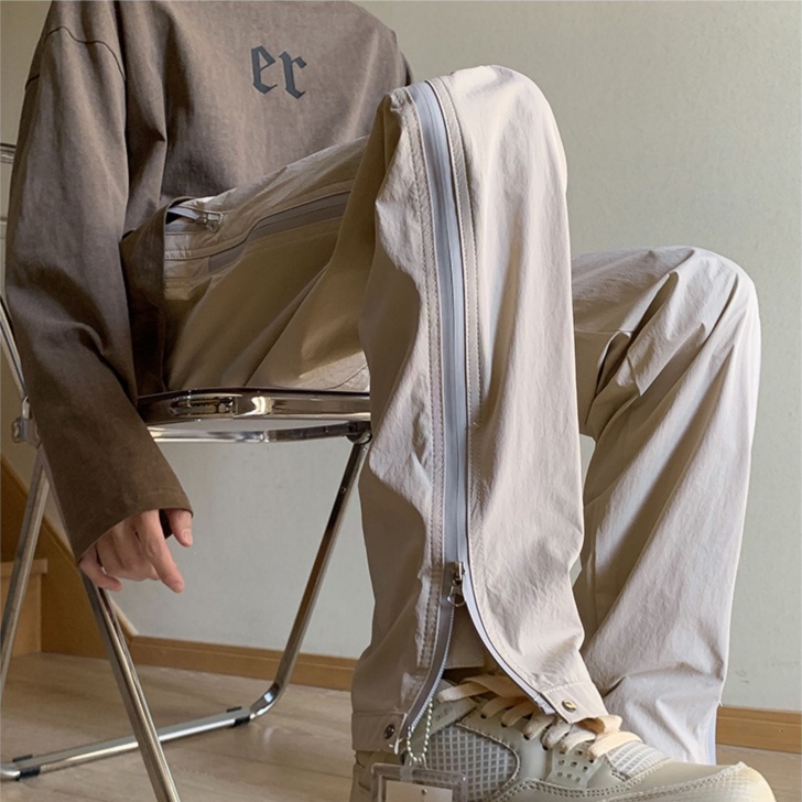 Quần Dài Thể Thao Có Khóa Kéo Phong Cách Đường Phố Thời Trang Mùa Hè Cho Nam