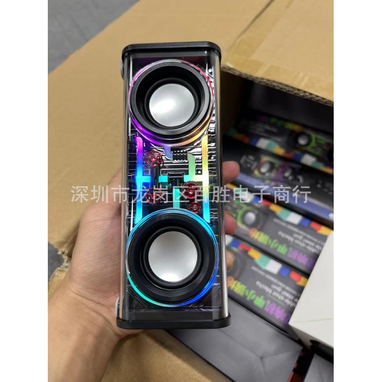 Mới Loa Bluetooth V8 5W Âm Thanh Siêu Trầm Không Dây Có Đèn Led Nhiều Màu