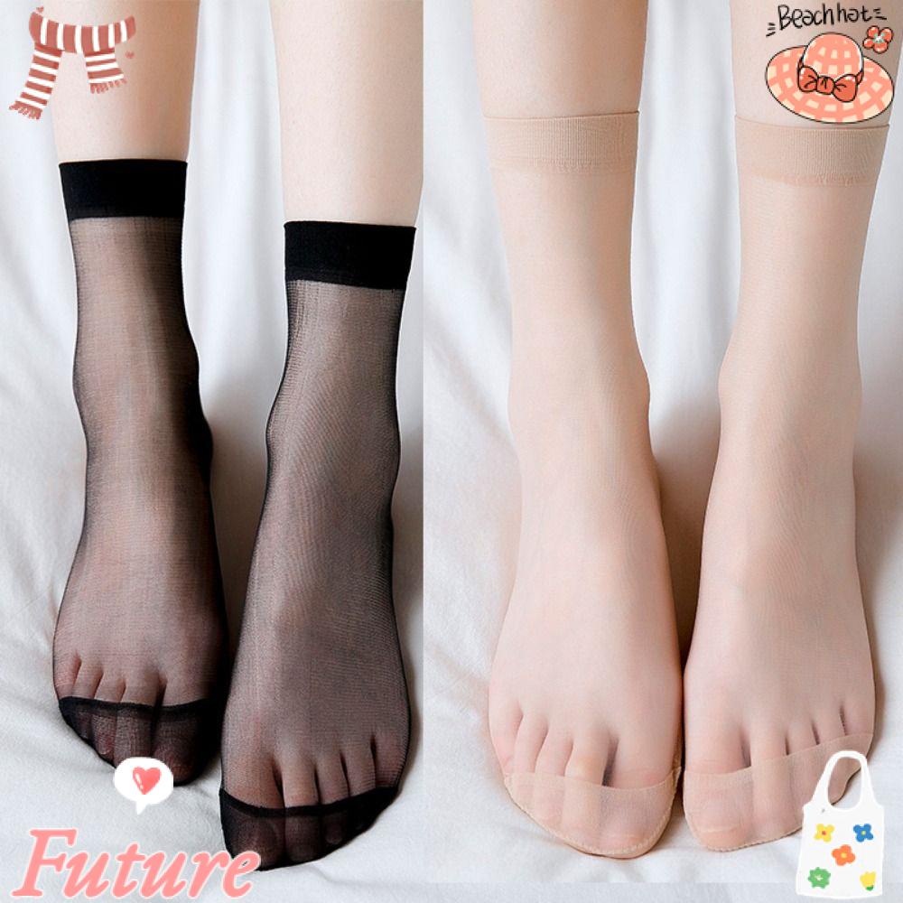 Set 5 Đôi Vớ Lụa Siêu Mỏng Quyến Rũ Cho Nữ