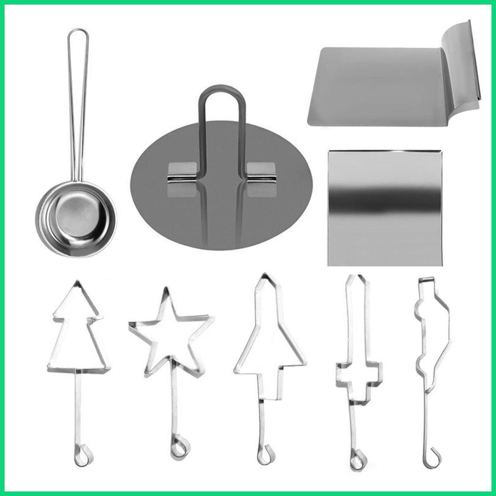 Bộ 9 Dụng Cụ Cắt Bánh Quy Hình Hoa / Corrode Mềm Mại Siêu Bền Tiện Dụng Cho Bé DIY