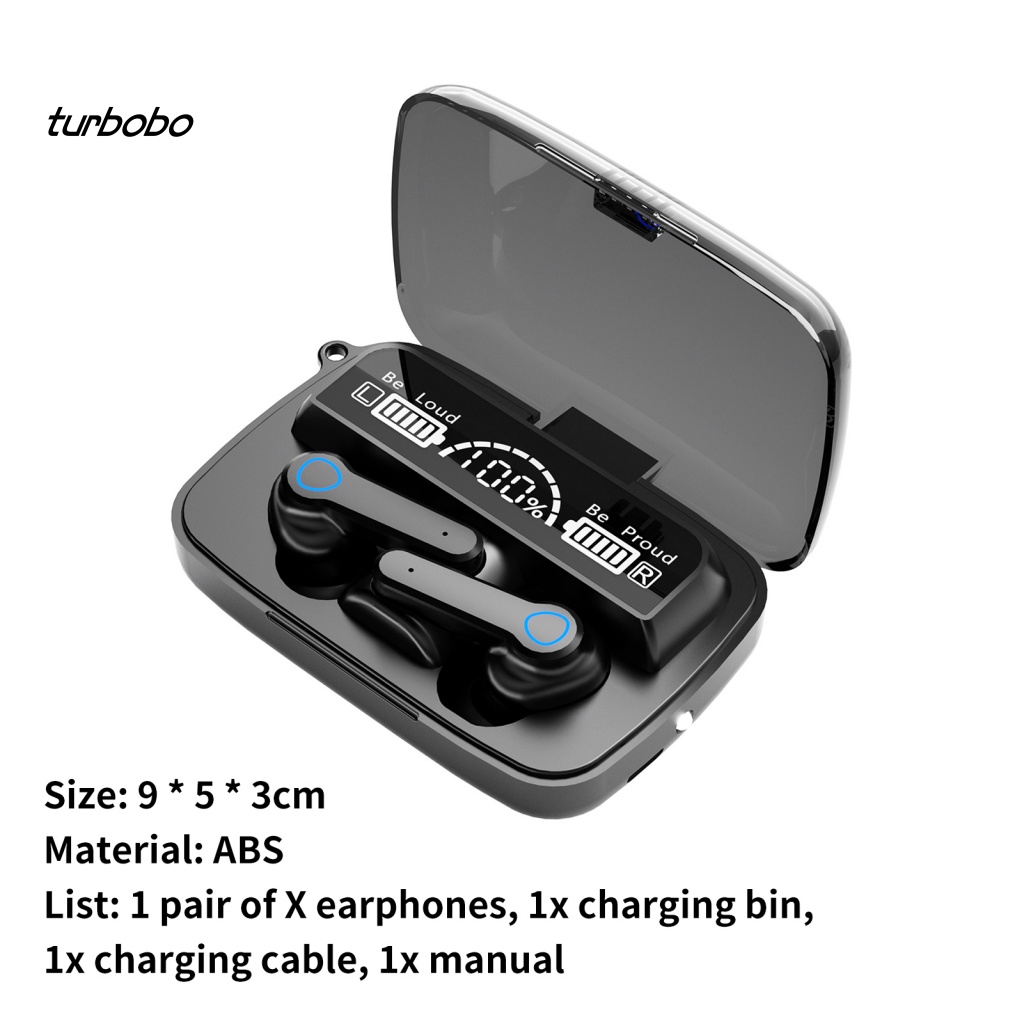 Tai Nghe Nhét Trong Không Dây Bluetooth 5.1 Điều Khiển Cảm Ứng Độ Trung Thực Cao M19 Có Đèn LED