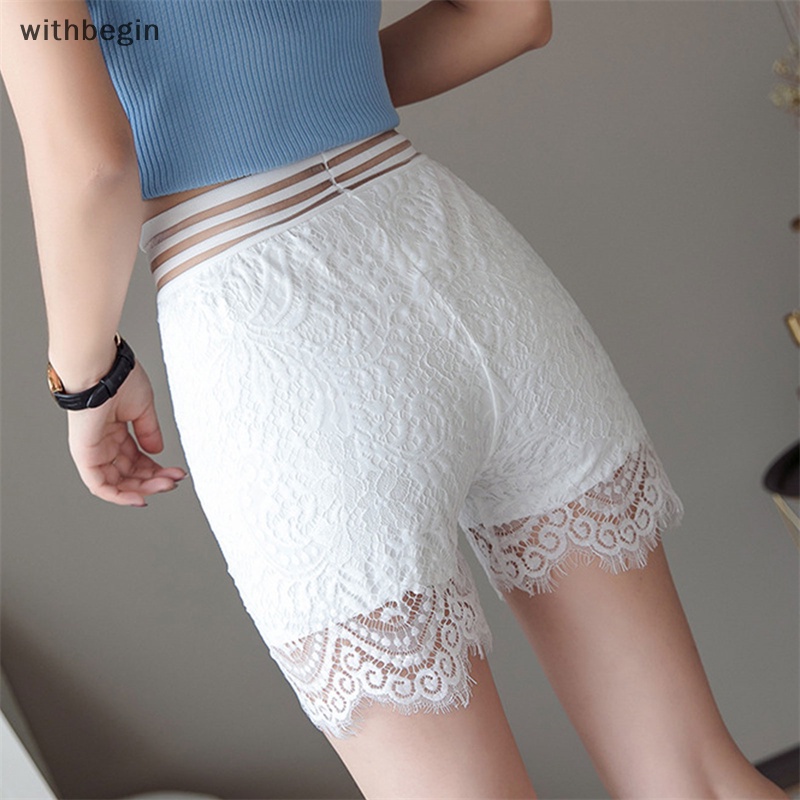 Quần Sooc Ren Co Giãn Mềm Mại Cỡ Lớn Thoải Mái Cho Nữ