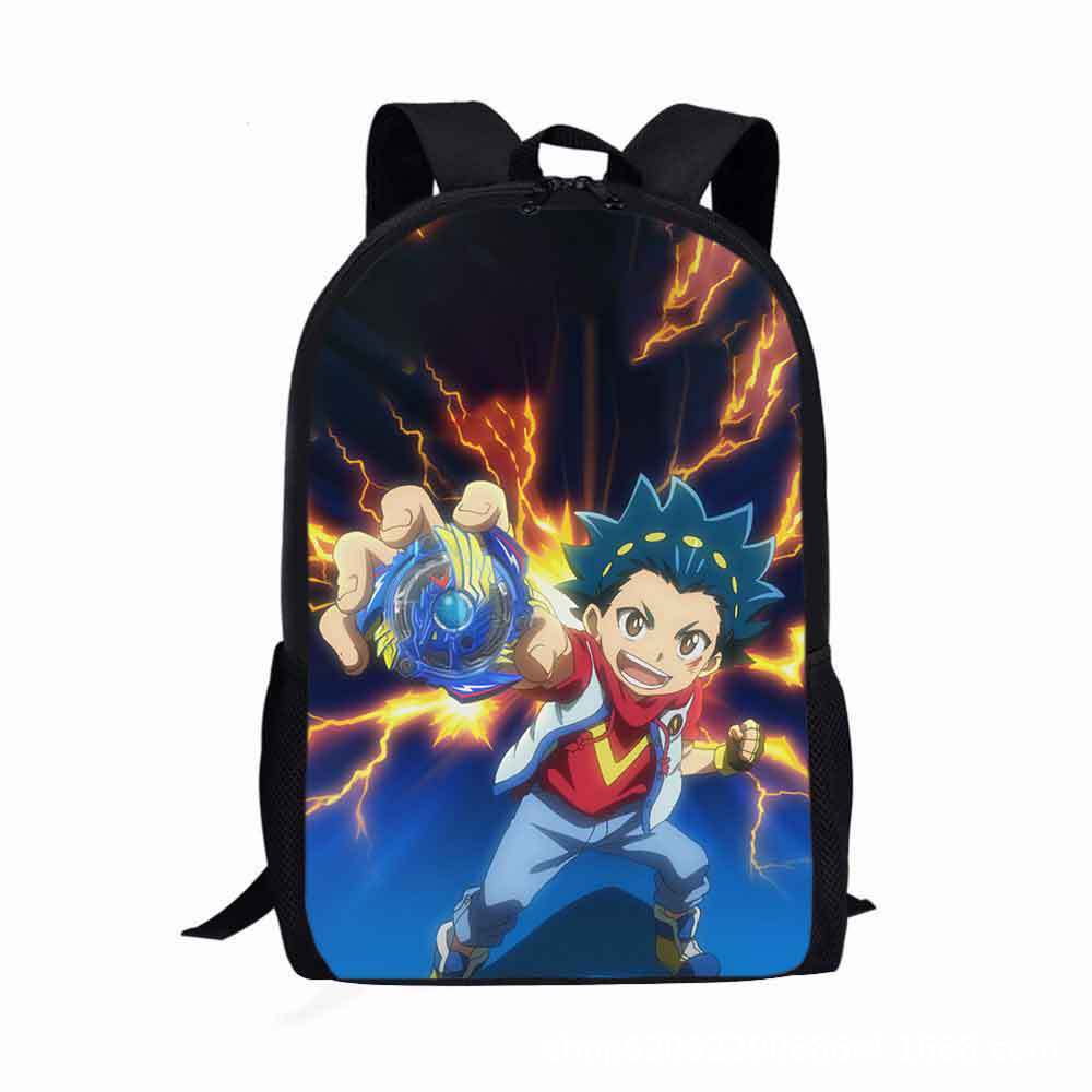 Ba Lô Đeo Vai 14-inch Hai Lớp In Hoạt Hình Beyblade 3D Dễ Thương Thích Hợp Làm Quà Tặng Cho Bé
