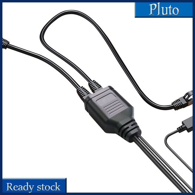 Mới Bộ Chia Mạng Lan RJ45 1 Đầu Dương Sang 2 Đầu Âm Dài 1.35m