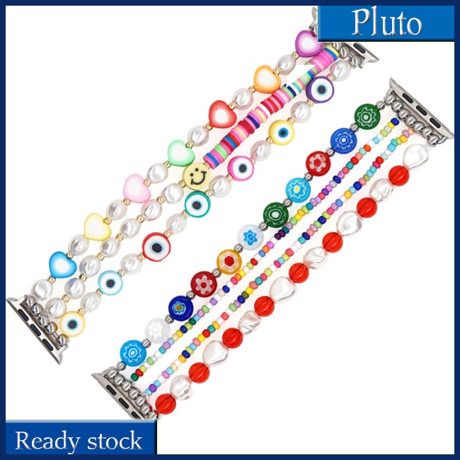 Mới Dây Đeo Chuỗi Hạt Handmade Thời Trang Cho Đồng Hồ iWatch