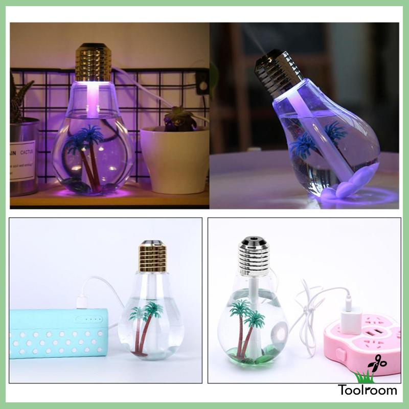 Máy Phun Sương Tạo Ẩm Mini Có Đèn LED Ban Đêm Cho Xe Hơi