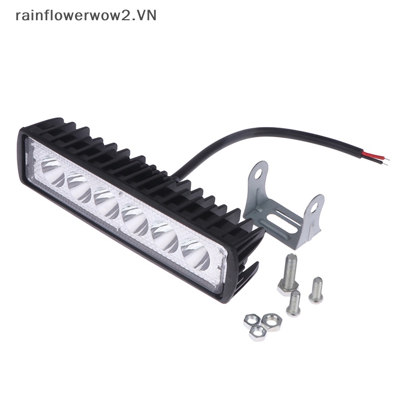 Bộ 2 Đèn LED DRL 6 Bóng 18w Ánh Sáng Cao Chống Nước Chuyên Dụng Cho Xe Hơi