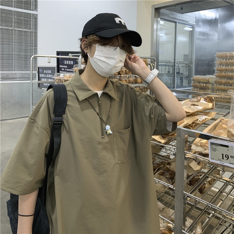 Áo Thun polo Ngắn Tay Phong Cách Nhật Bản Dành Cho Nam 350g