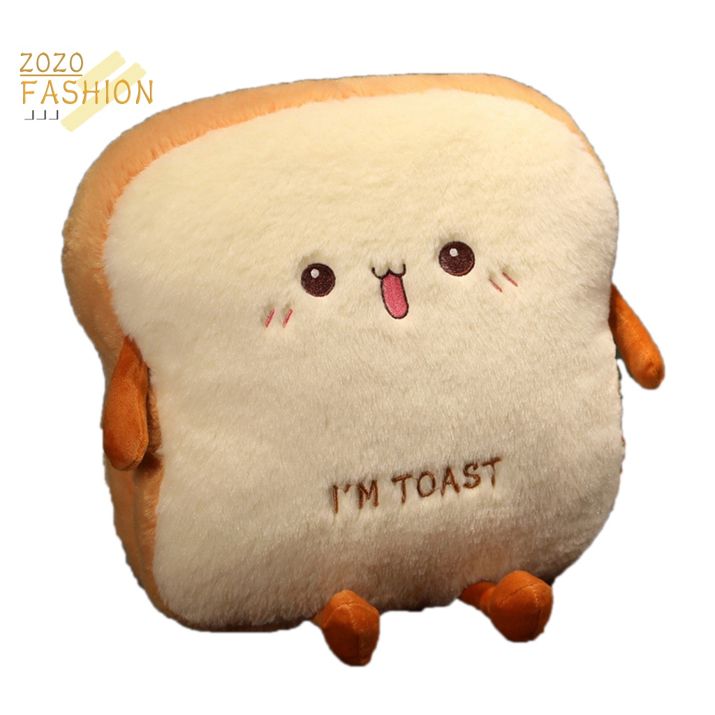 Gối Nhồi Bông Hình Bánh Mì Thân Thiện Với Môi Trường Dùng Trang Trí Phòng Trẻ Em
