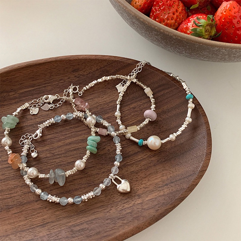 Vòng Tay Ngọc Trai Bạc Thời Trang Cho Nữ