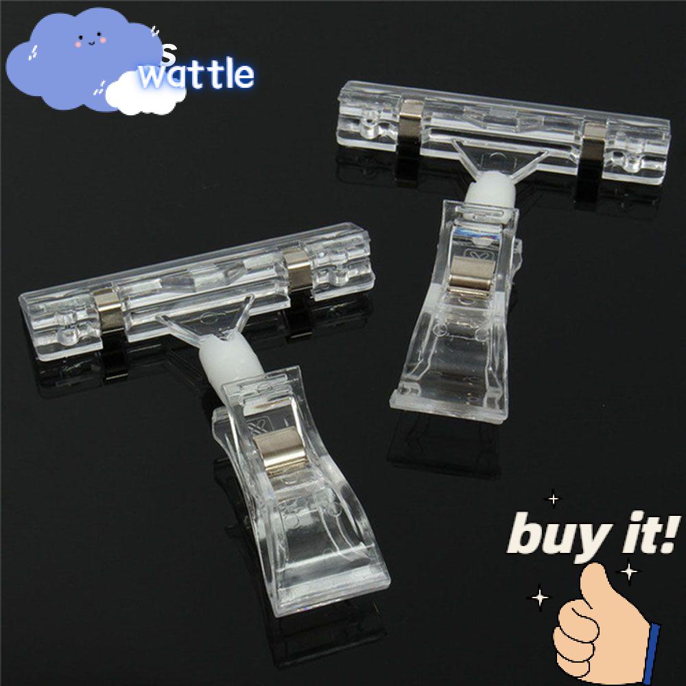 Set 3 / 5 Kẹp Quảng Cáo Bằng Nhựa Trong Suốt