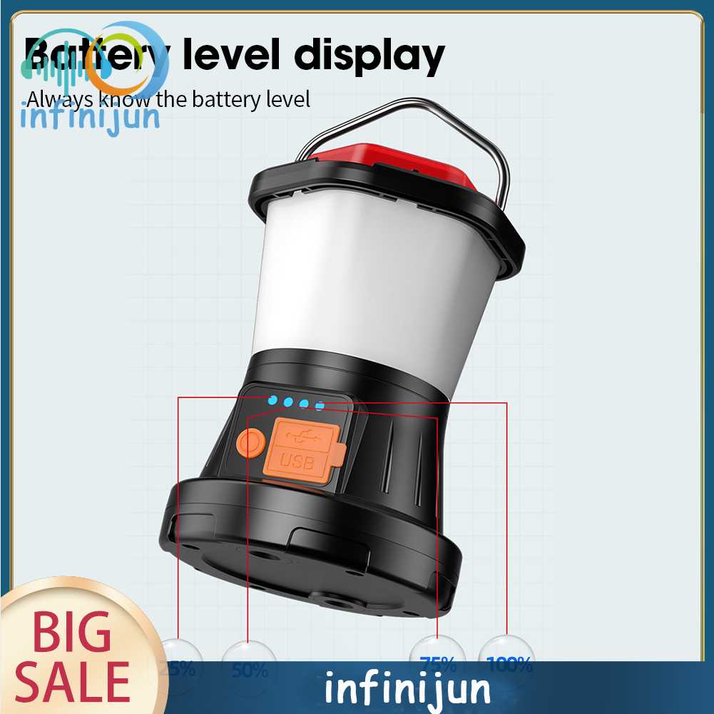 Đèn Cắm Trại / Câu Cá / Leo Núi / Câu Cá / Ban Đêm Có Thể Sạc Lại Bằng Cổng USB