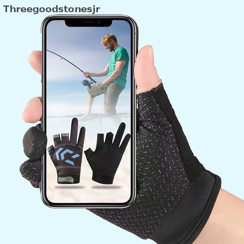 Găng Tay Hở Ngón Chống Trượt Thoáng Khí Cho Nam JR