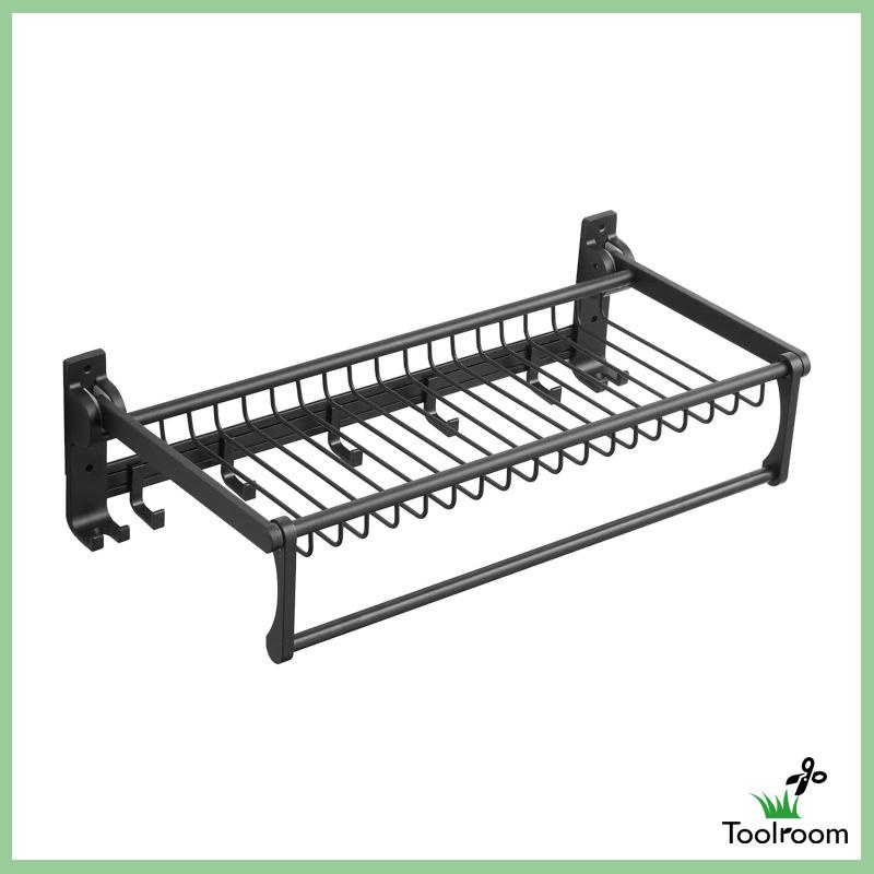 Giá Treo Khăn Có Móc Treo Đa Ứng Dụng Cho Nhà Bếp Nhà Tắm