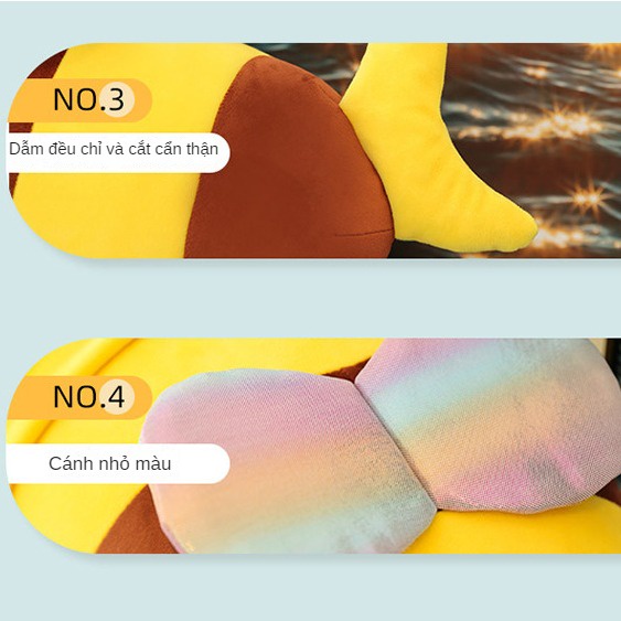 Thú Nhồi Bông Q Hình Cá Mập / Ong / Ong / Ong Xinh Xắn Cho Bé