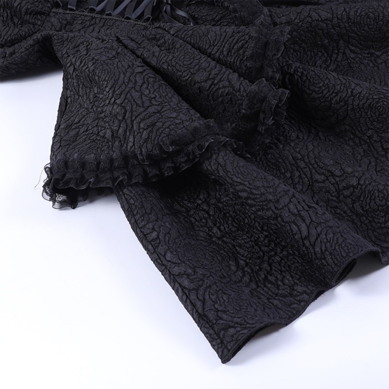 Xiangbao Lacy Edge Đầm Dây 2 Lớp Không Tay Cổ Trái Tim