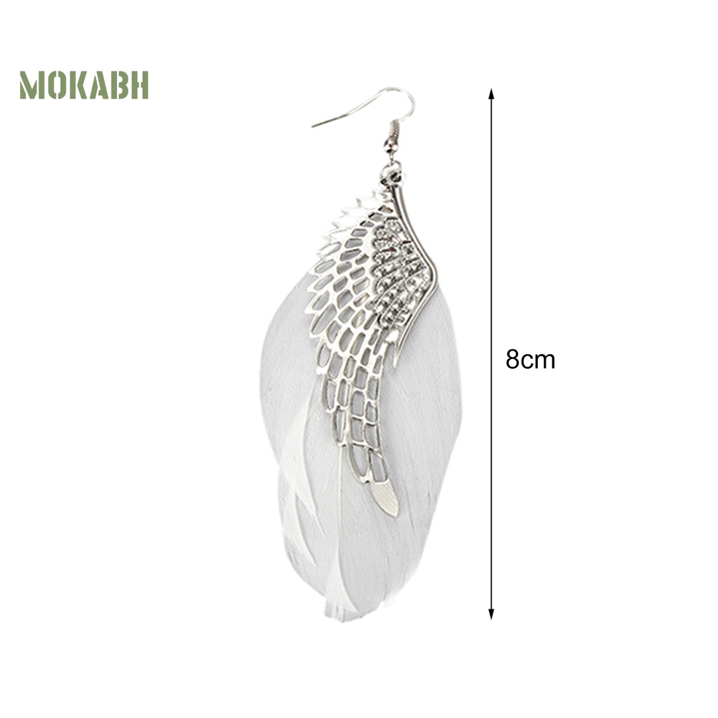 Bông Tai Hình Cánh Thiên Thần Bằng Hợp Kim Dùng Làm Quà Tặng Hàng Ngày