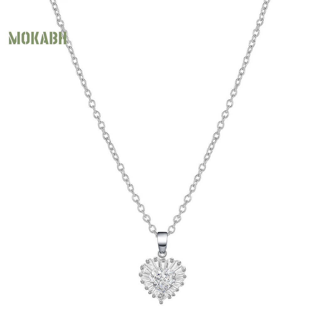 Vòng cổ Mặt Hình Trái Tim Đính Đá Sang Trọng Cho Nữ