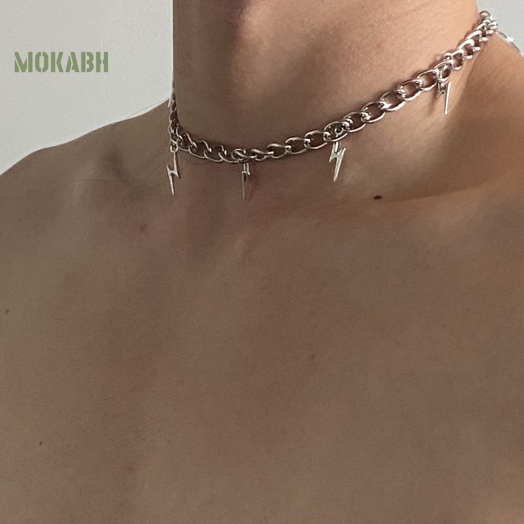 [Mới] Vòng Cổ Dây Xích Mạ Điện Chống Gỉ Mặc Hàng Ngày Đơn Giản Thời Trang Unisex