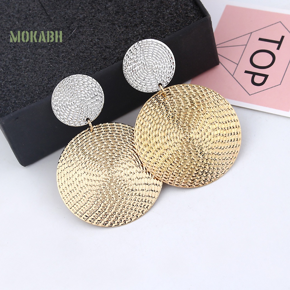 Bông Tai Hình Tròn Lớn Thời Trang Dành Cho Nữ