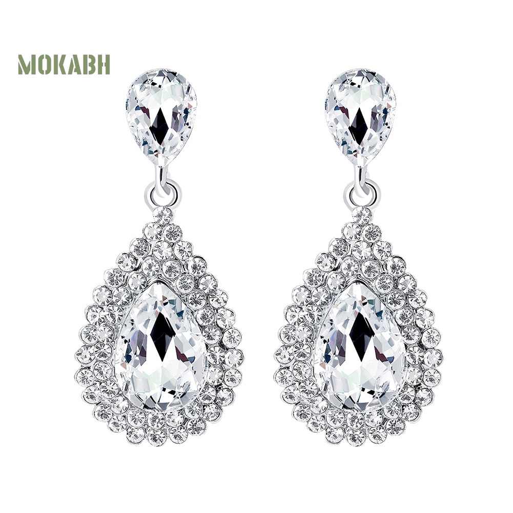 Bông Tai HìNh GiọT NướC ĐíNh Đá Sang TrọNg