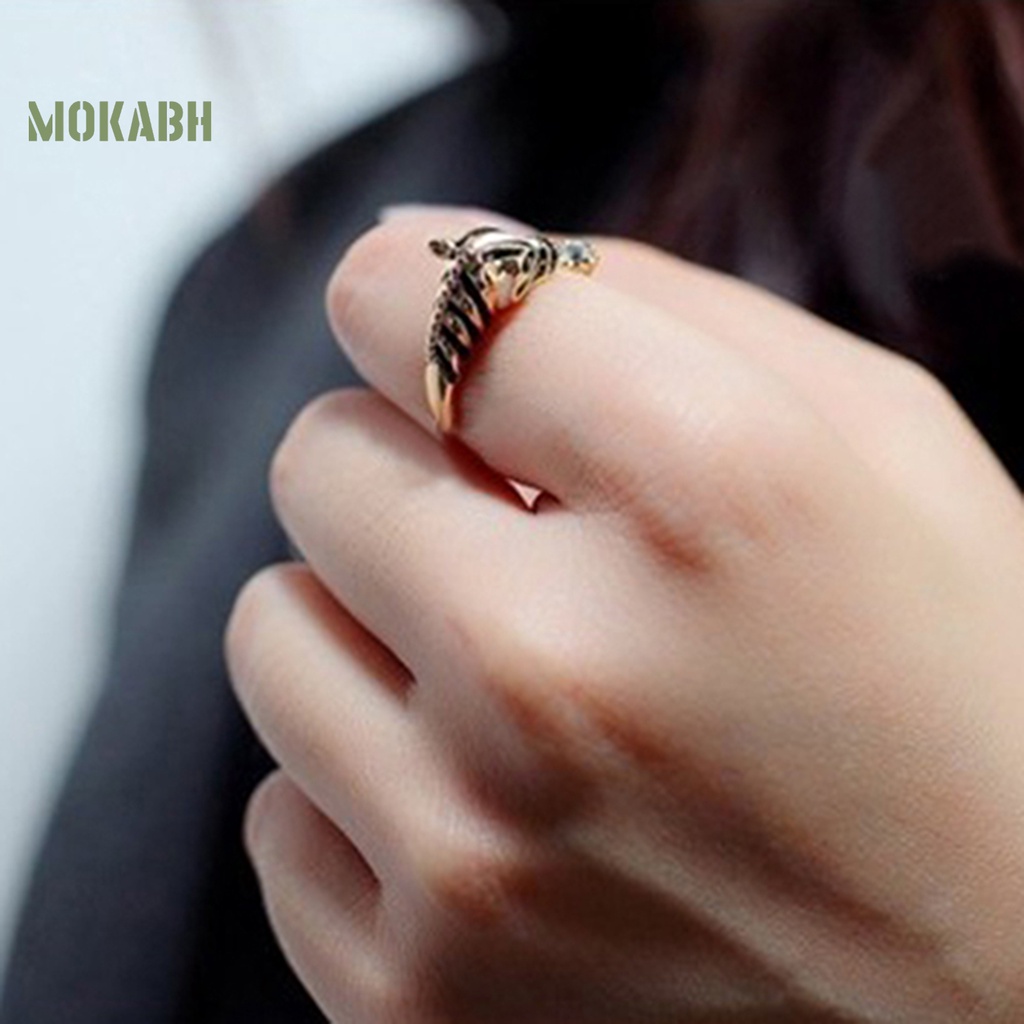 Nhẫn Hình Đầu Ngựa Đính Đá Thời Trang Dành Cho Nữ