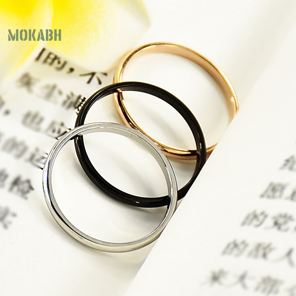 Nhẫn Cặp Bằng Thép Titan Tinh Tế Đa Ứng Dụng
