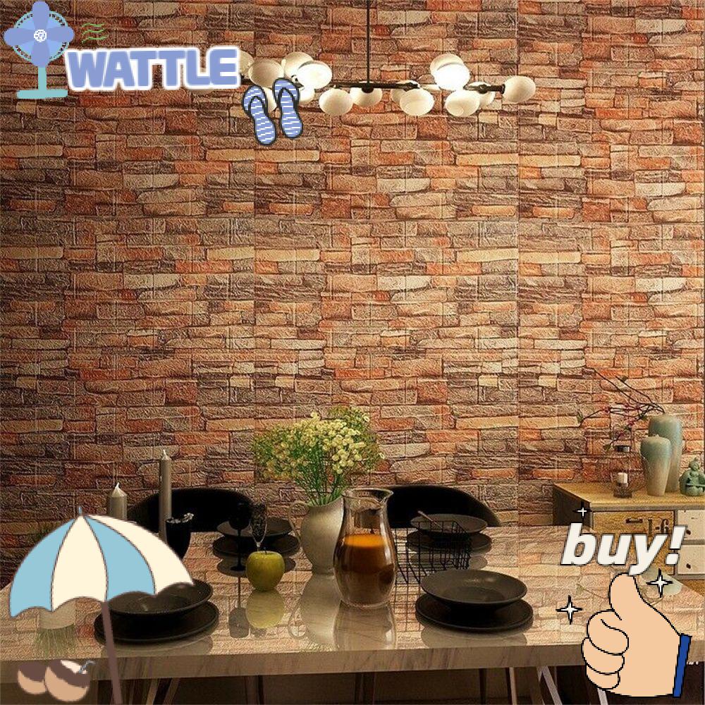 Bộ 10 Miếng Dán Tường 3D Chống Va Chạm Không Thấm Nước