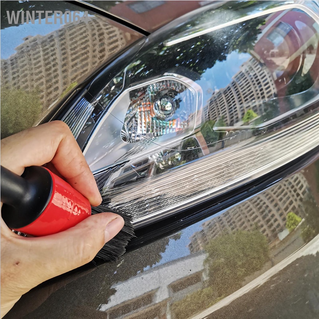 Winter064 5 Chiếc Ô Tô Chi Tiết Bộ Bàn Chải Nội Thất Kẽ ​​Hở Sợi Tổng Hợp Mềm Tự Động Làm Sạch Cho Xe SUV Tải Văn