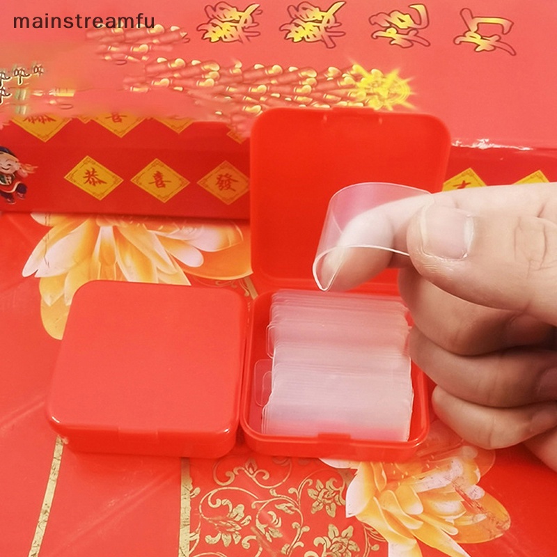 Hộp 60 Miếng Dán Hai Mặt Trong Suốt Không Để Lại Dấu Vết
