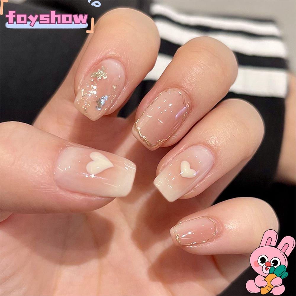 Hộp 24 Móng Tay Giả Đầu Vuông Chất Lượng Cao