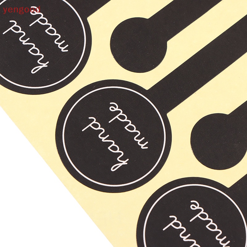 Set 100 Nhãn Dán Dài Bằng Giấy Kraft Trang Trí Túi Bánh Thủ Công