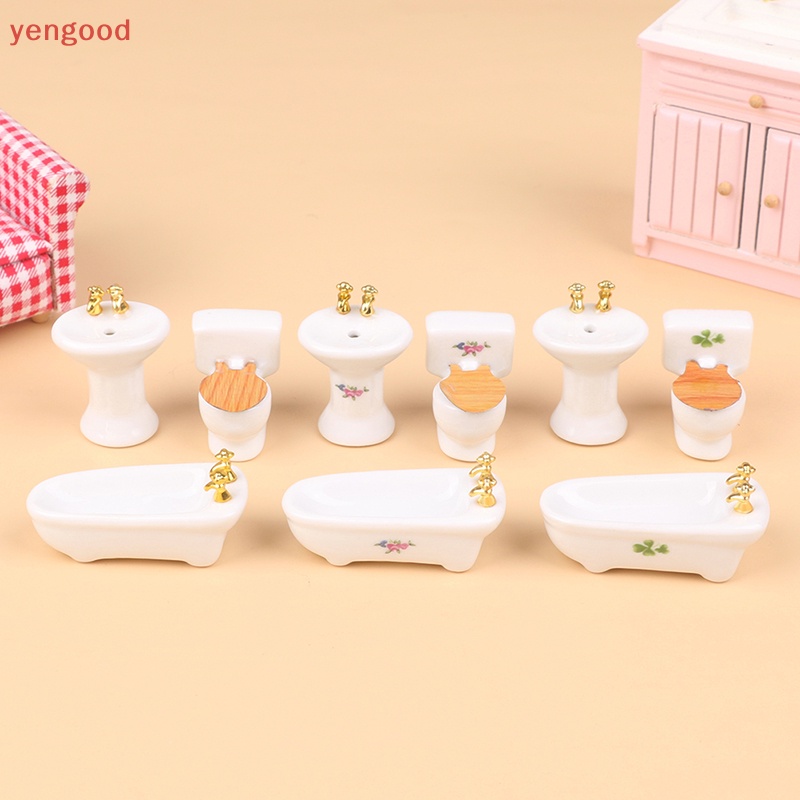 1 Bộ Mô Hình Bồn Tắm 1: 12 Độc Đáo Trang Trí Nhà Búp Bê