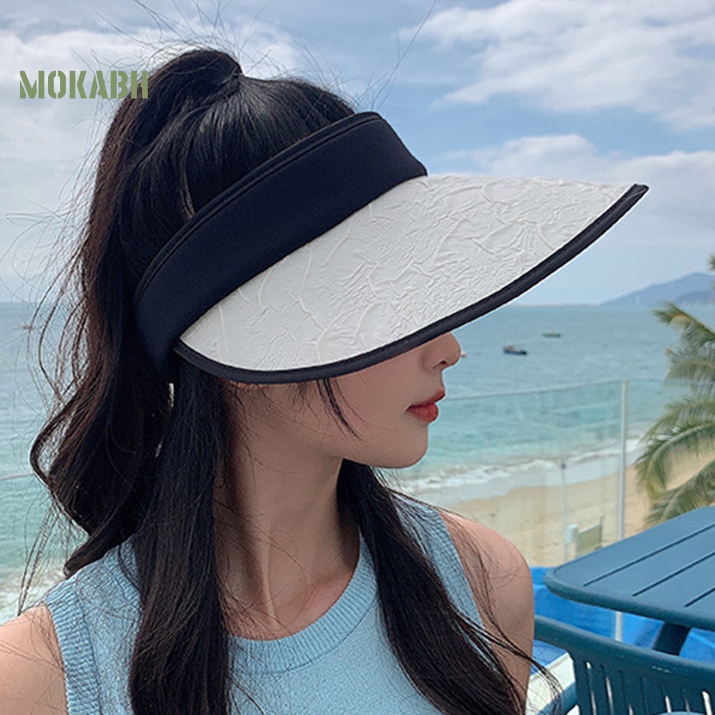 Mũ Lưỡi Trai Hở Chóp Chống Tia UV Chống Trượt Trọng Lượng Nhẹ Thời Trang Mùa Hè Cho Nữ