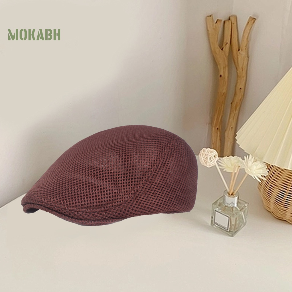 Nón Beret Màu Trơn Co Giãn Thoáng Khí Thời Trang Cho Nam