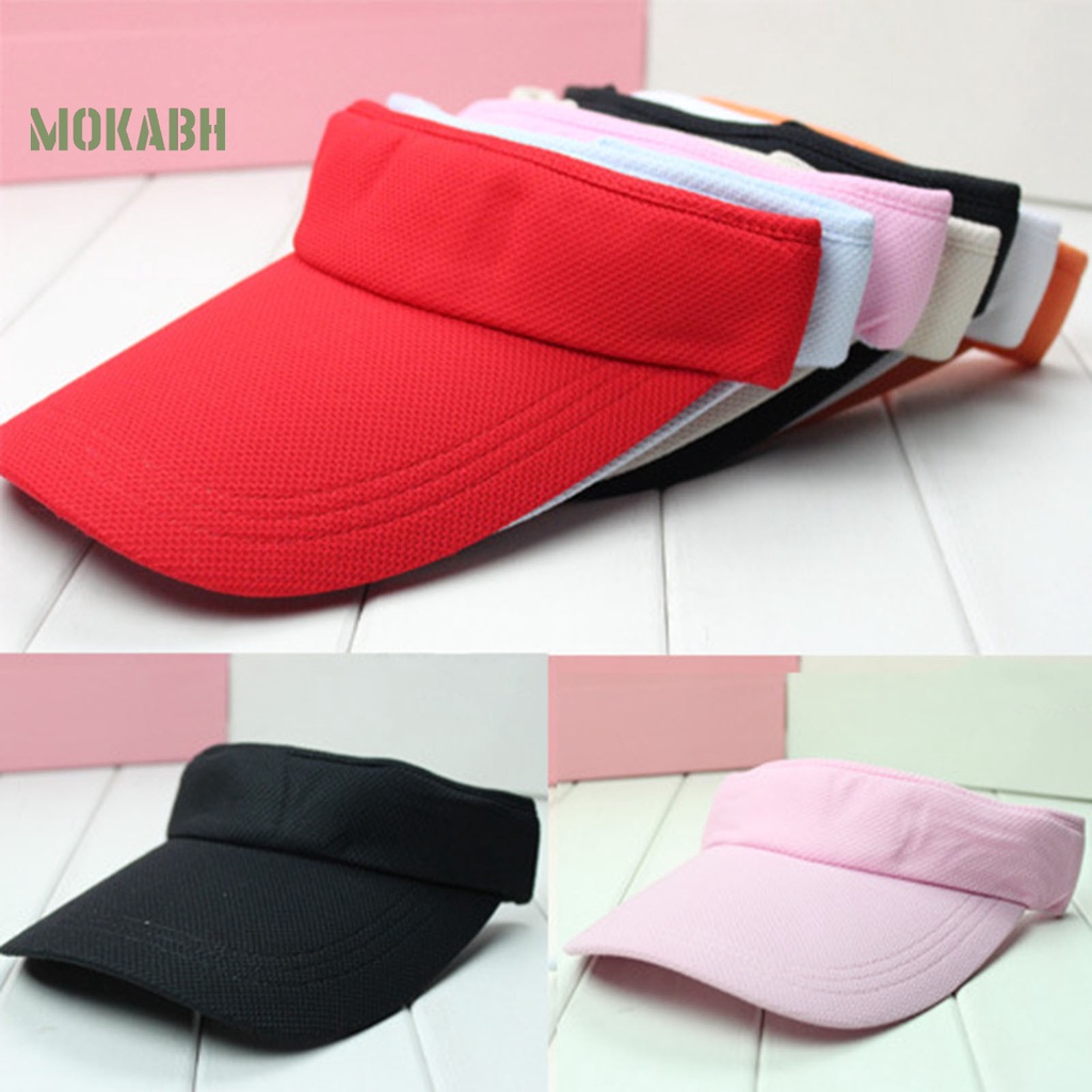 [Mok Abh] Mũ Lưỡi Trai Nửa Đầu Chống Nắng Không Chóp Thời Trang Cho Nam Và Nữ