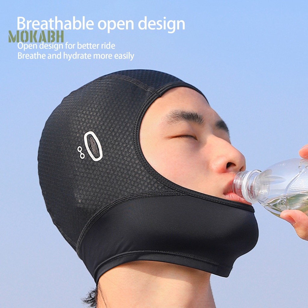 [Mok Abh] Tấm Che Mặt Độ Co Giãn Cao Thoải Mái Khô Nhanh Dùng Khi Đi Xe Đạp Xe Máy Mùa Hè