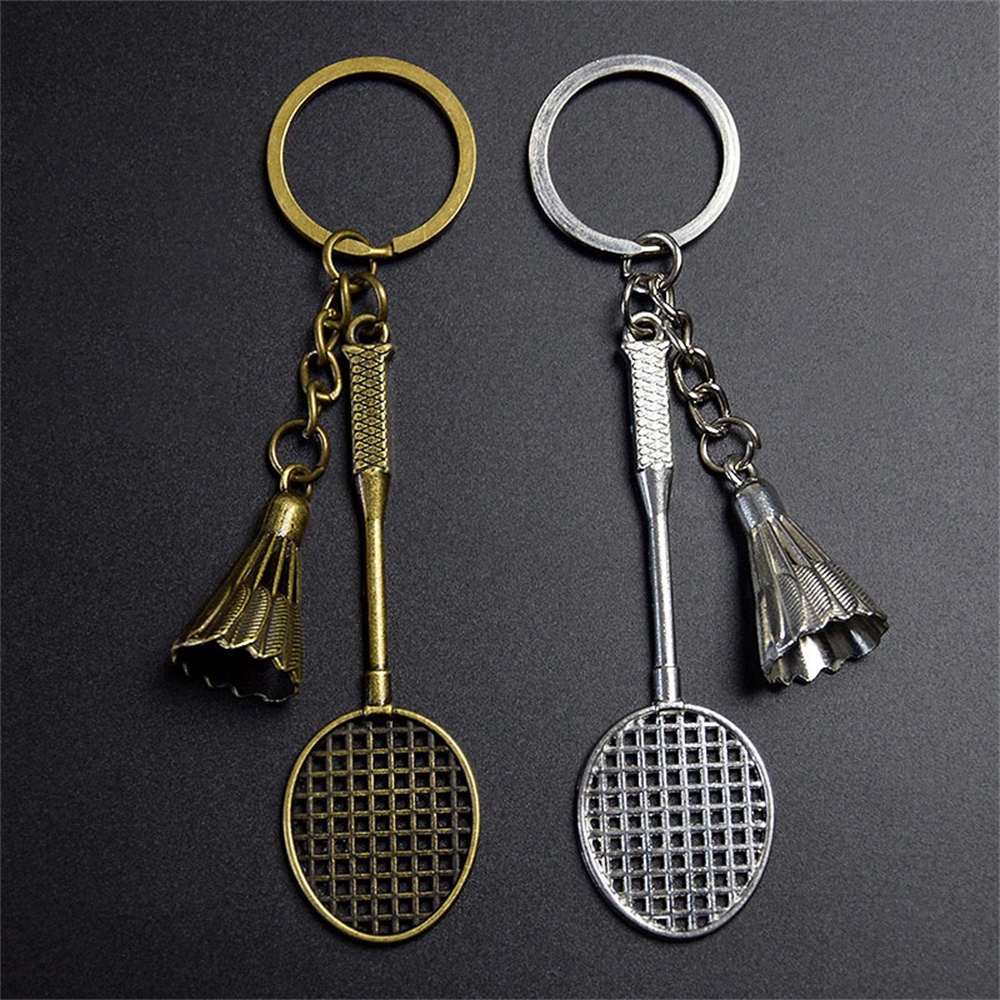 Móc Khóa Gắn Điện Thoại Hình Quả Cầu Lông / Tennis / Quả Cầu Lông Mini Sáng Tạo Cho Nam Nữ