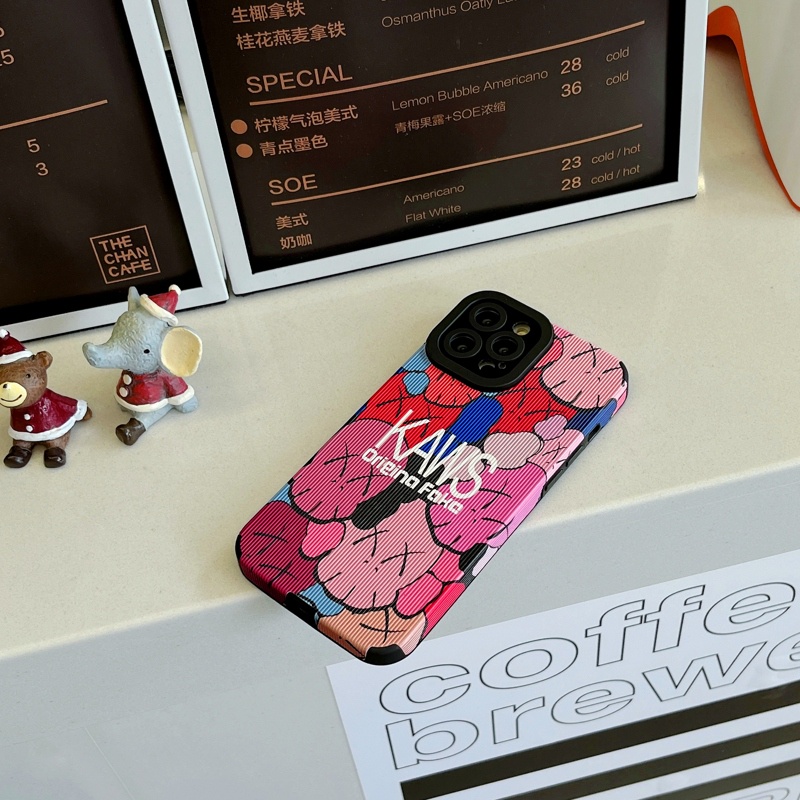 Ốp Điện Thoại TPU Mềm Chống Trượt Chống Sốc In Hình KAWS Cho iPhone 14 Pro Max 13 12 11 Pro X XS XR 7 8 Plus SE Sự Bảo Vệ