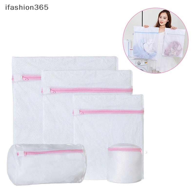 Túi Lưới Giặt Đồ Lót / Vớ Có Khóa Kéo 3 Kích Thước Tùy Chọn Tiện Dụng Thời Trang ifashion365