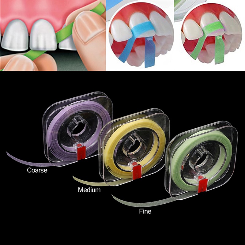 Dải đánh bóng nha khoa Cuộn nhựa mài răng Chà nhám làm trắng răng 4mm * 6m