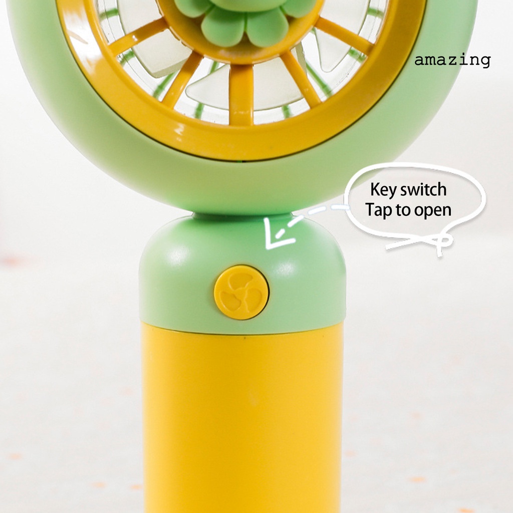 1 Bộ Quạt Làm Mát 3D Sạc USB Yên Tĩnh Có Dây Đeo