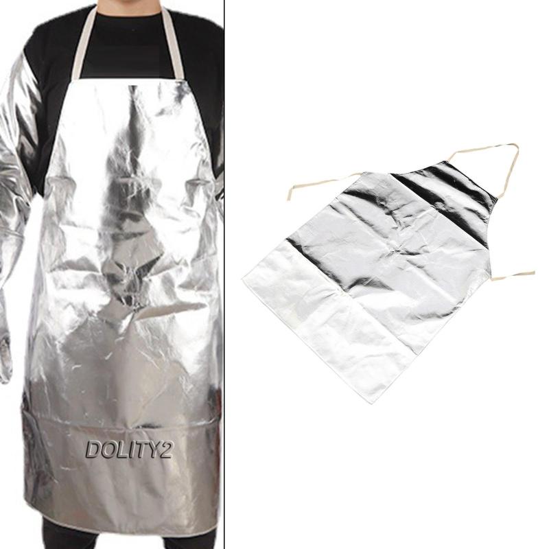 [Dolity2] Set 2 Tạp Dề Lá Nhôm Bảo Vệ Chân Khi Làm Việc / Phòng Thí Nghiệm / Cá