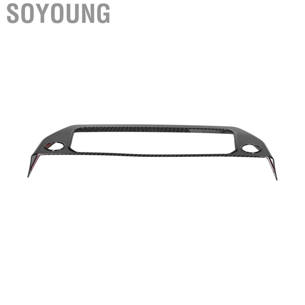 Soyoung Air Conditioning Switch Panel Trim Cover Carbon Fiber Style Replacement for Land Rover Defender 2020-2021