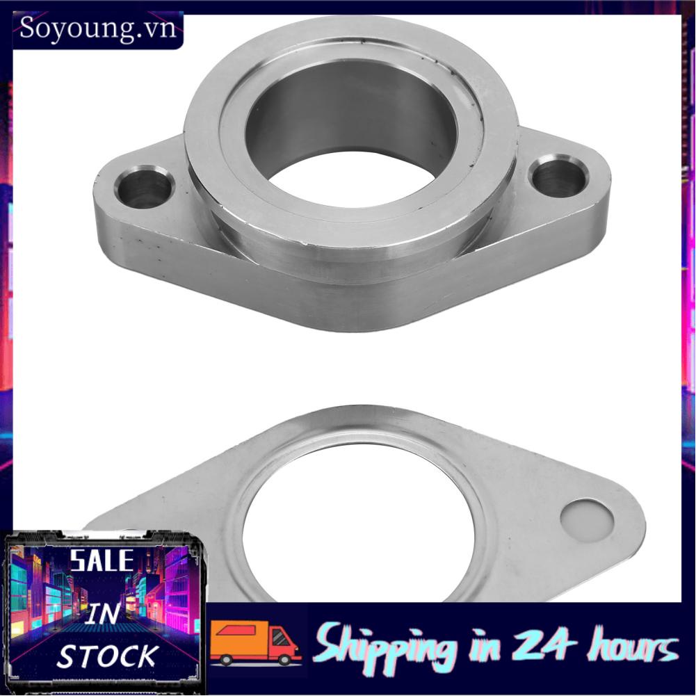 Soyoung Car V Band Flange  2 Bolts Turbo Adapter Stainless Steel Lightweight for Most 38mm Wastegate